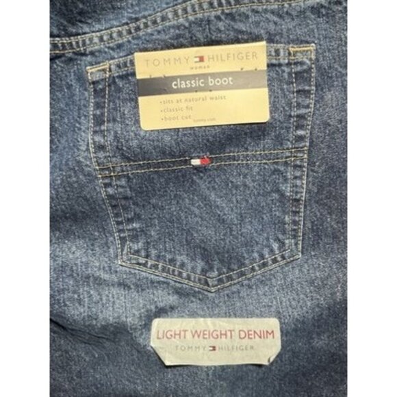NWT Tommy Hilfiger Size 22 Plus Classic Boot Light Weight Denim Jeans 45x34 - Picture 9 of 12